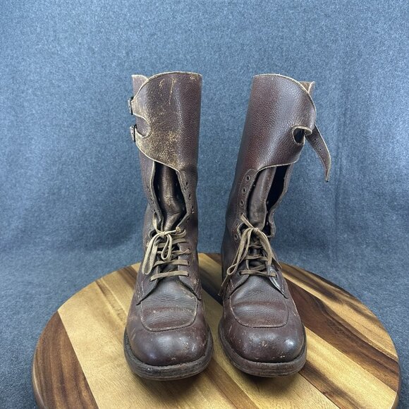 C.W.Horrell WW2 1944 Dated British Army Officer Double Buckled Boots Size 8 - Picture 3 of 16